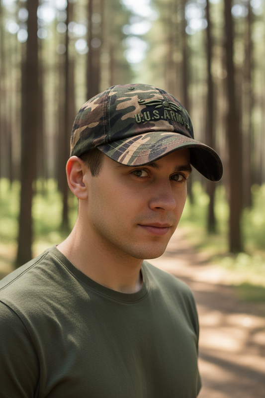 US Army Camouflage Cotton Baseball Cap