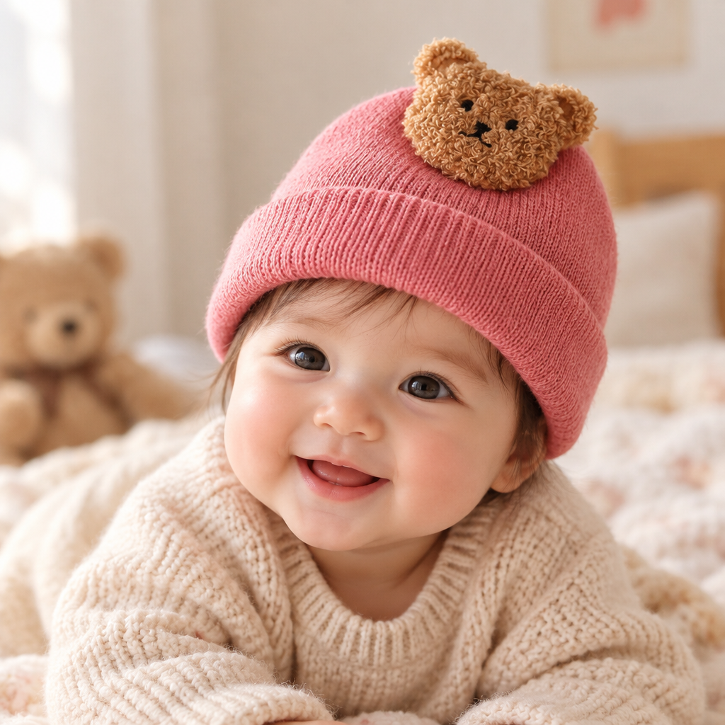 Baby Simple Children Warm Knitted Hat