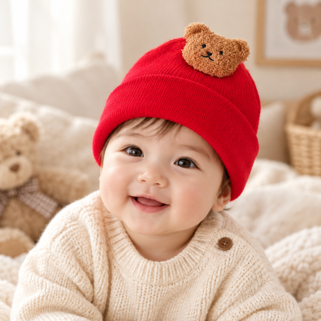 Baby Simple Children Warm Knitted Hat