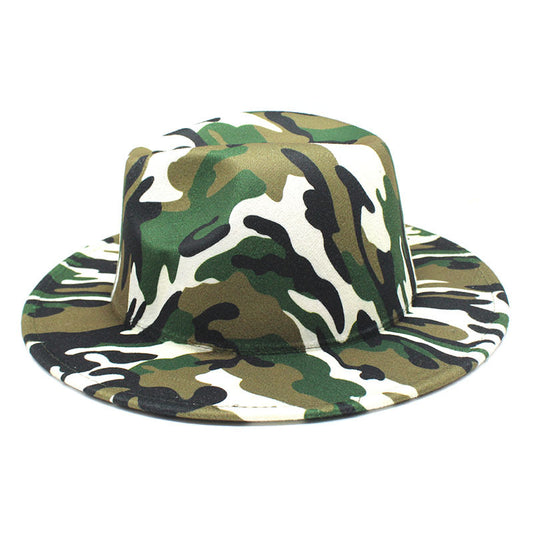 TheCapSpot - Leopard Print Woolen Top Hat