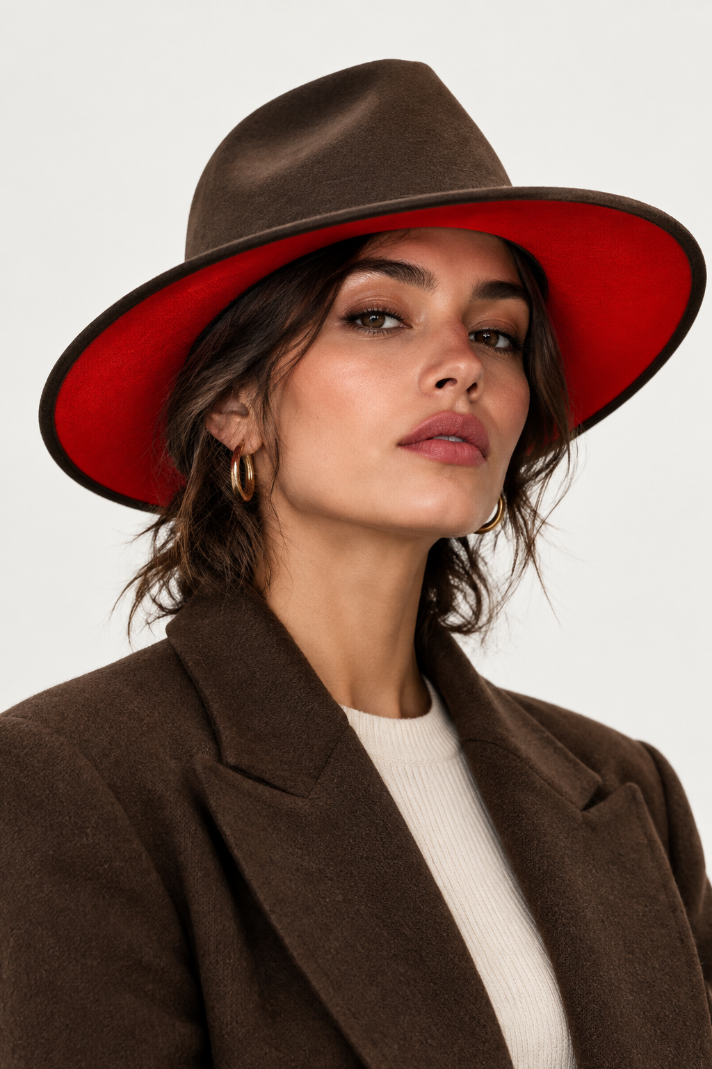 Nashville Modern Flat Brim Fedora Hat