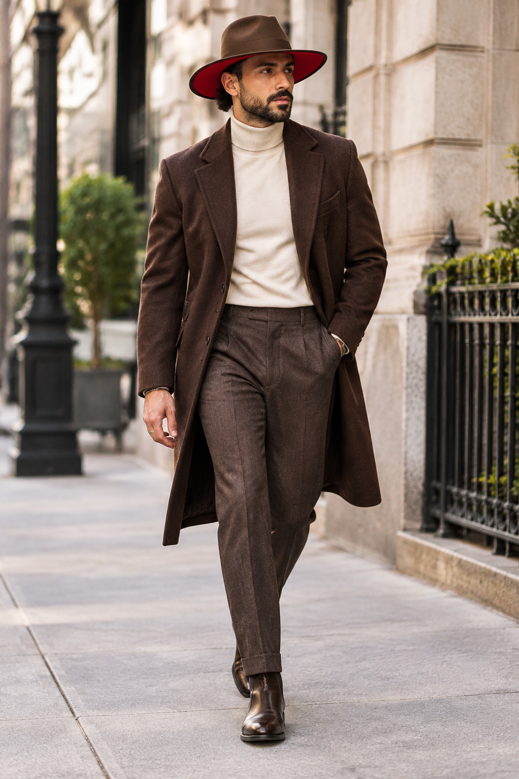 Nashville Modern Flat Brim Fedora Hat
