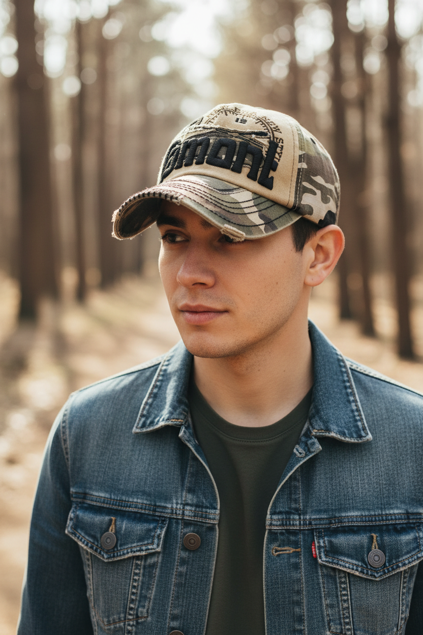 Strawberry Camouflage Cotton Baseball Cap
