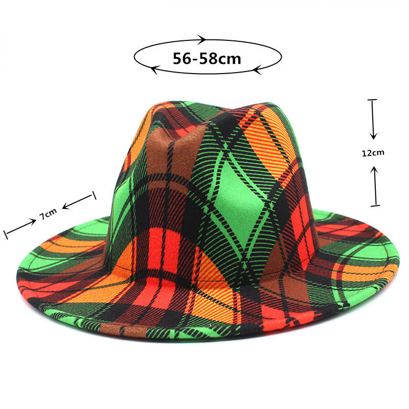 TheCapSpot - Double-sided Color Fedora Hat