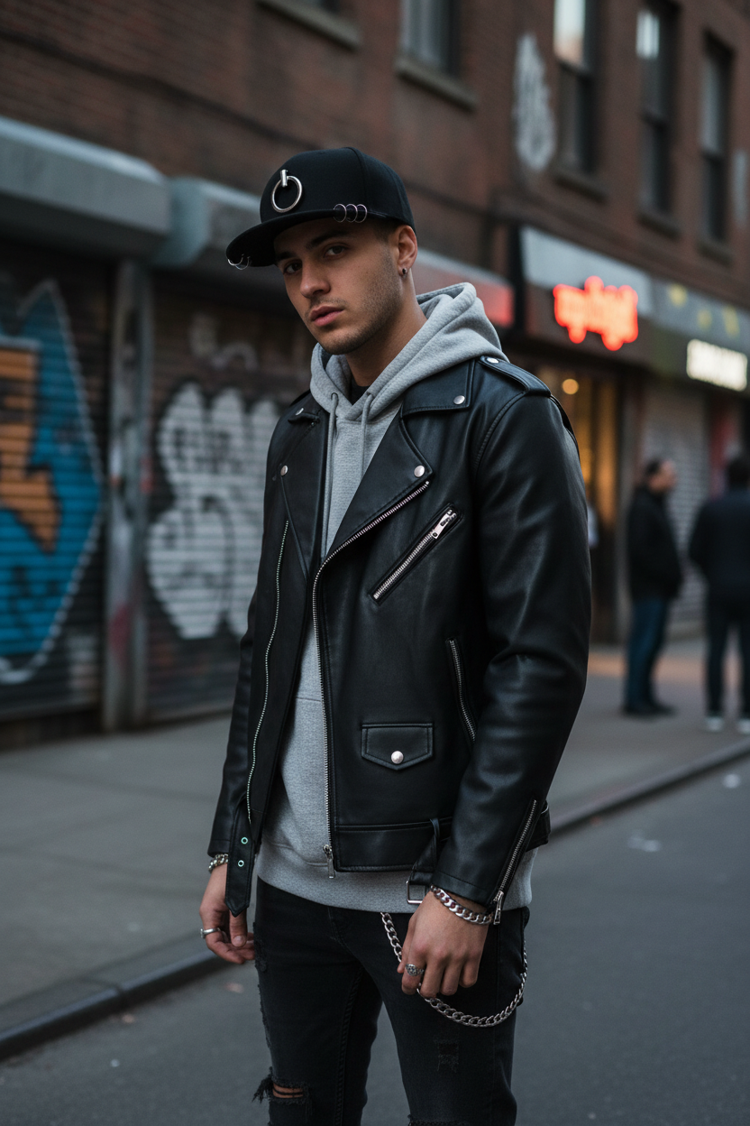 TheCapSpot - Osbourne Leather Baseball Cap