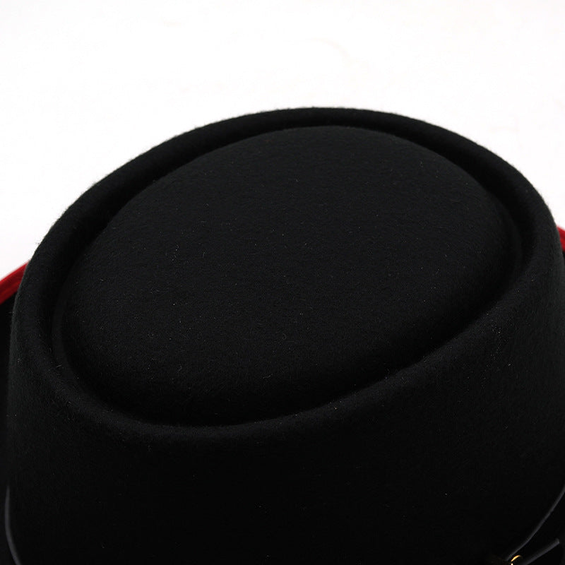 TheCapSpot - Billycock Felt Small Brim Bowler Hat Men