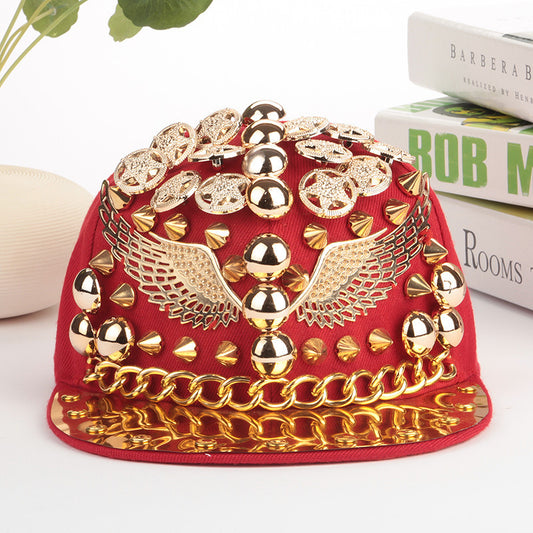 TheCapSpot - Studded wings baseball cap