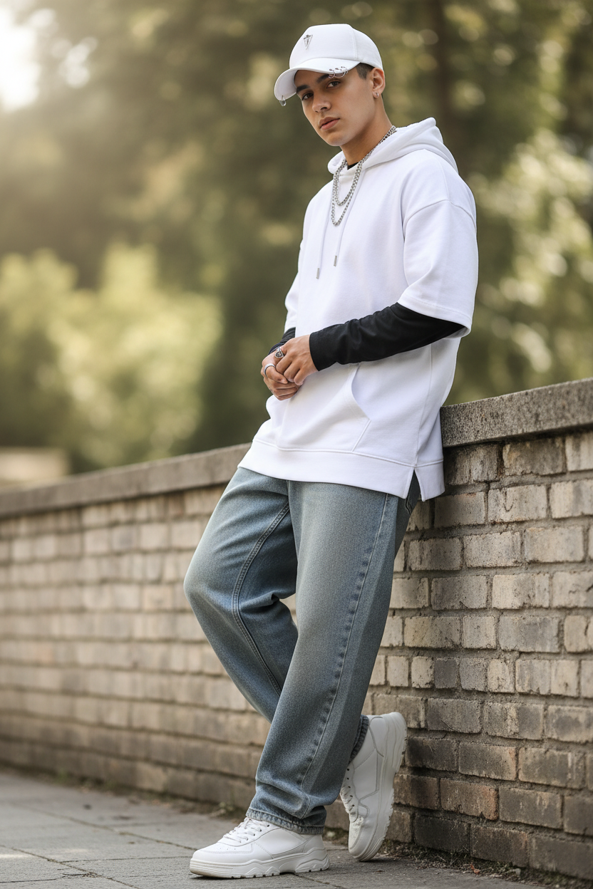 Royval Unisex Cotton Baseball Cap with Rivet Detail