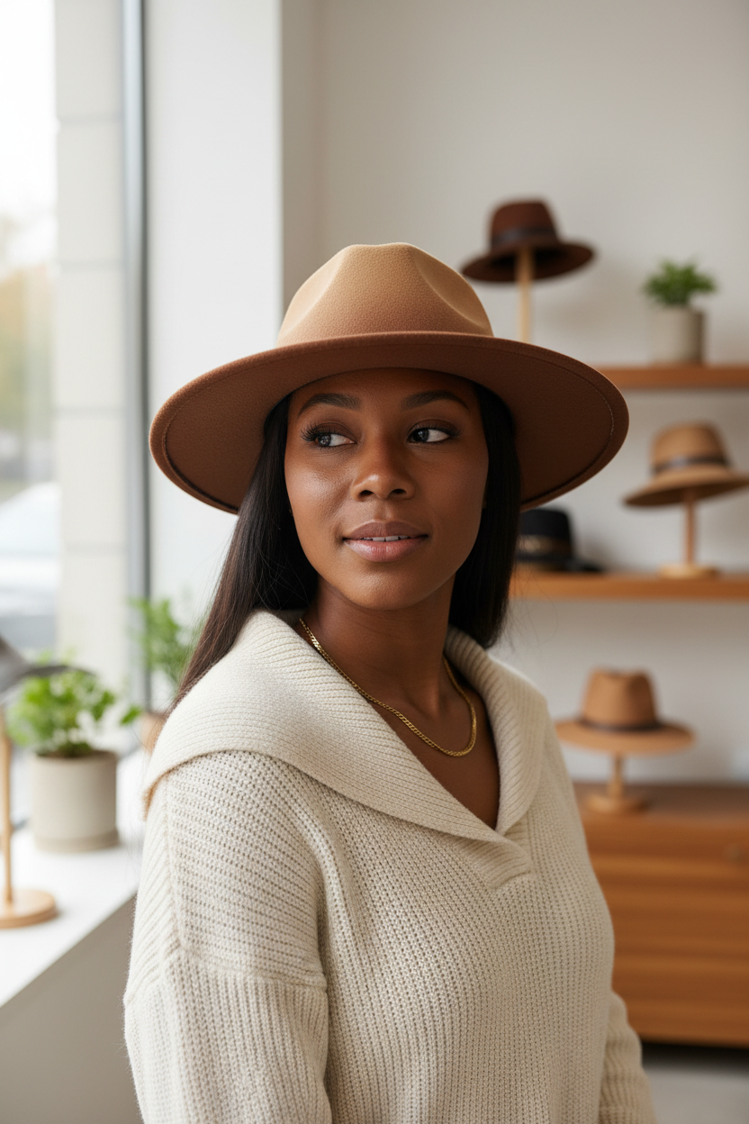 Roland Gradient Wool Felt Fedora Hat