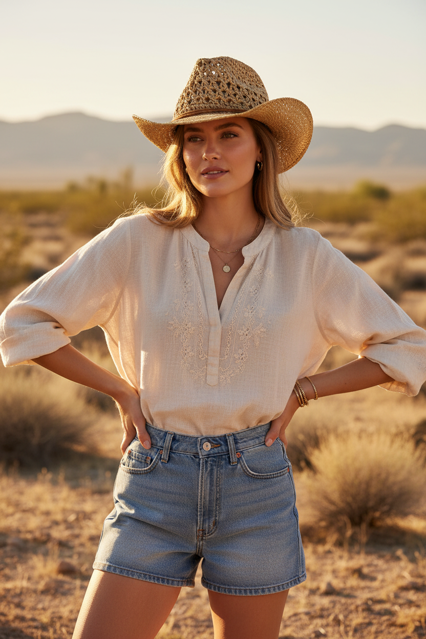 Levert Western Straw Cowboy Hat