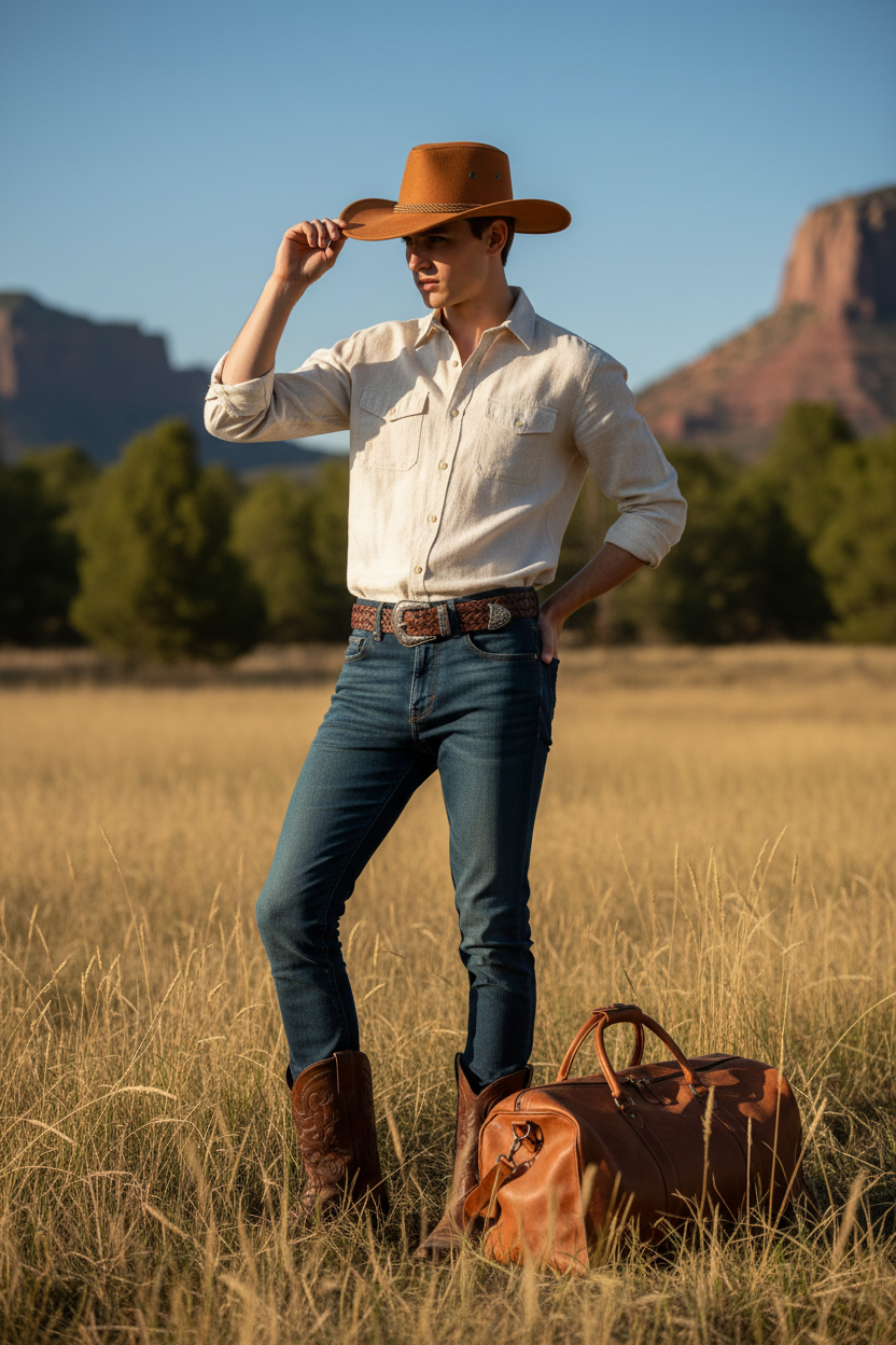 Lynch Conical Cowboy Sun Hat – Breathable Chicken Feather