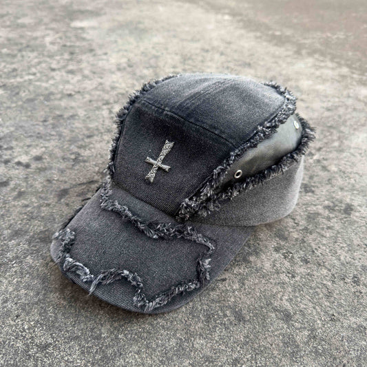 TheCapspot -Denim Cross Baseball Cap