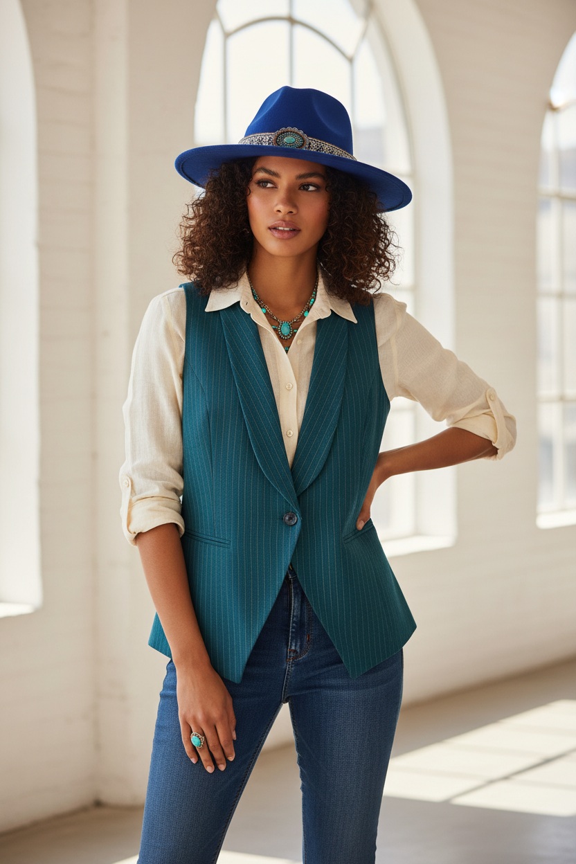Dayton Woven Wool Cotton Fedora Hat with Band