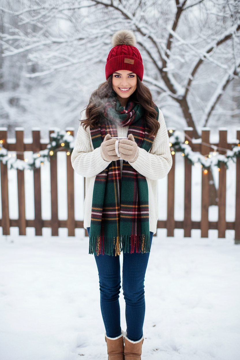 O'Neal Women's Wool Knit Beanie with Fur Pom and Letters