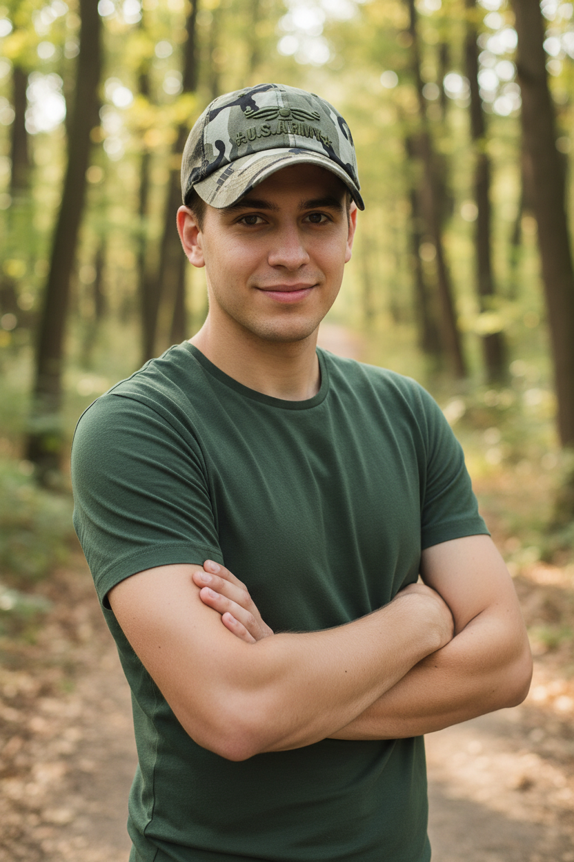 US Army Camouflage Cotton Baseball Cap