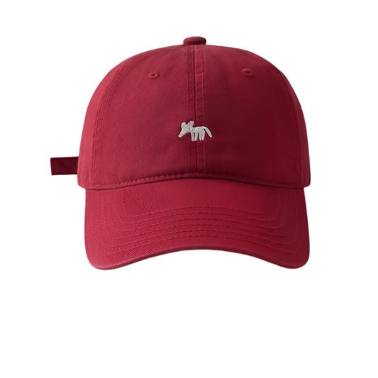 Embroidered Fox Baseball Cap Sports Sun-proof Breathable Peaked Cap