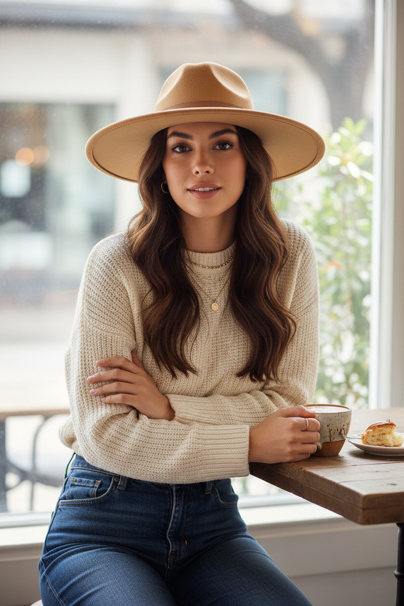 Portland Cashmere Fedora Hat, Unisex