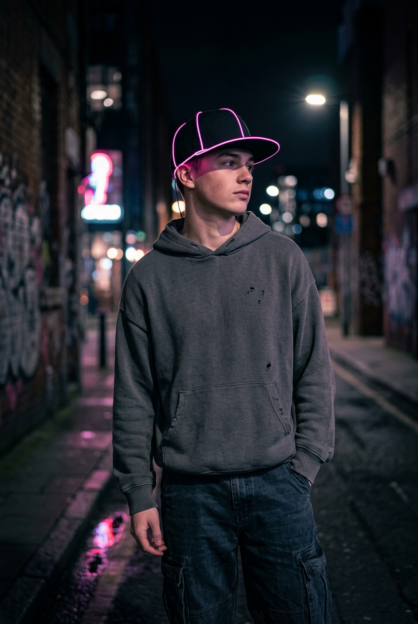 Elgin Luminous LED Baseball Cap – Adjustable Hip Hop Hat