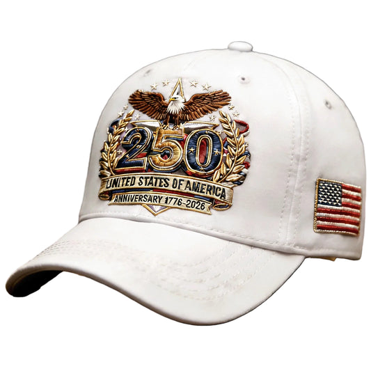 250th Anniversary Baseball Cap Embroidered Sun Hat