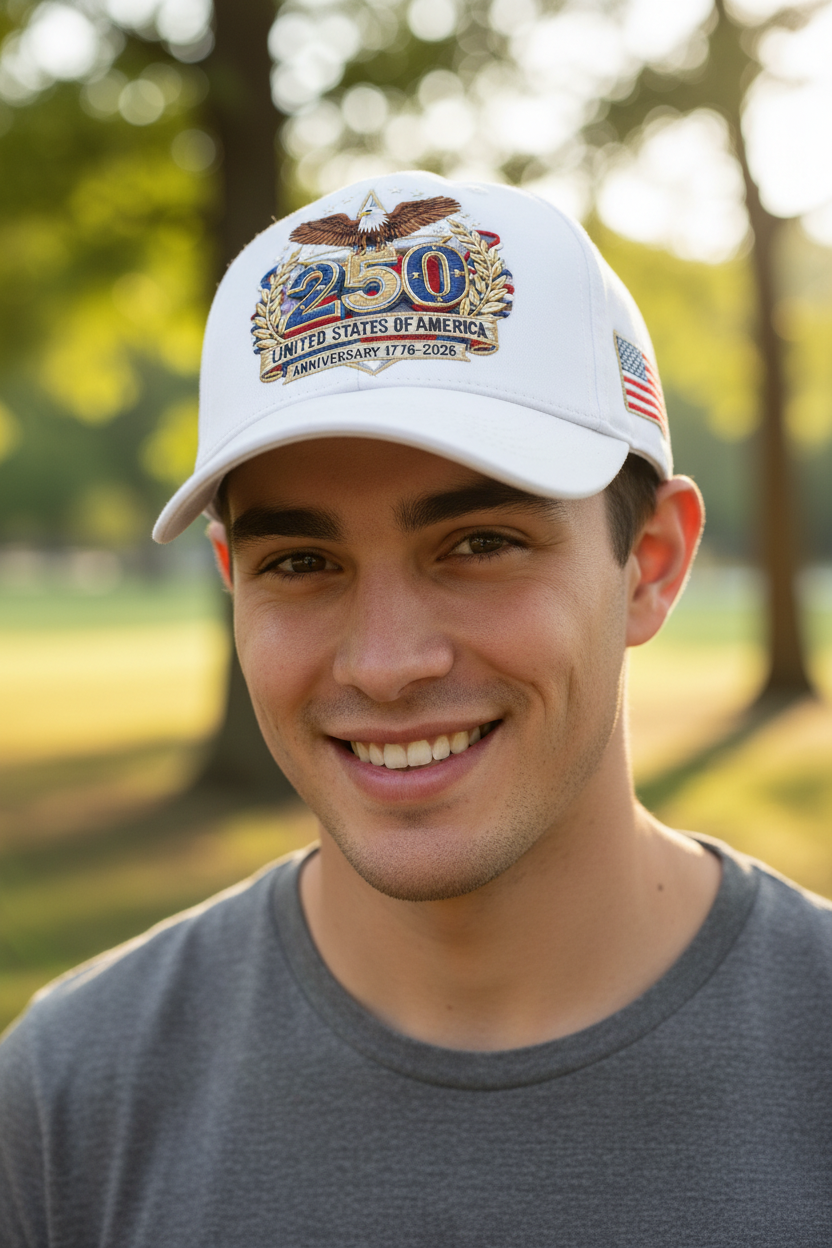 250th Anniversary Baseball Cap Embroidered Sun Hat