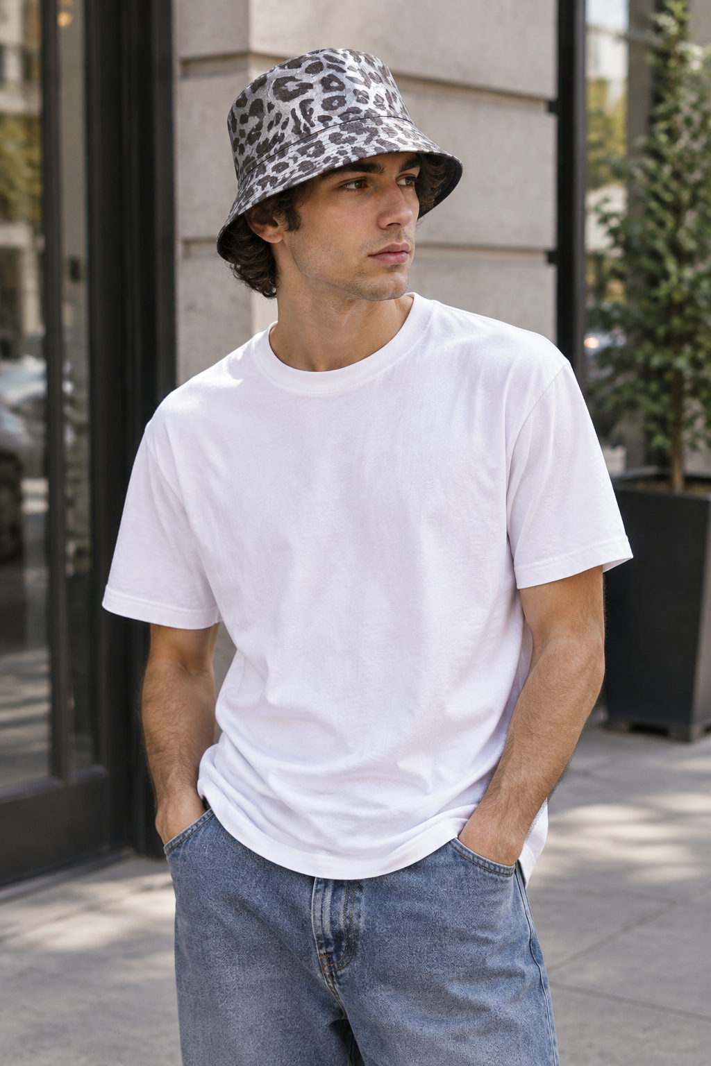 Silverstone Animal Pattern Bucket Hat