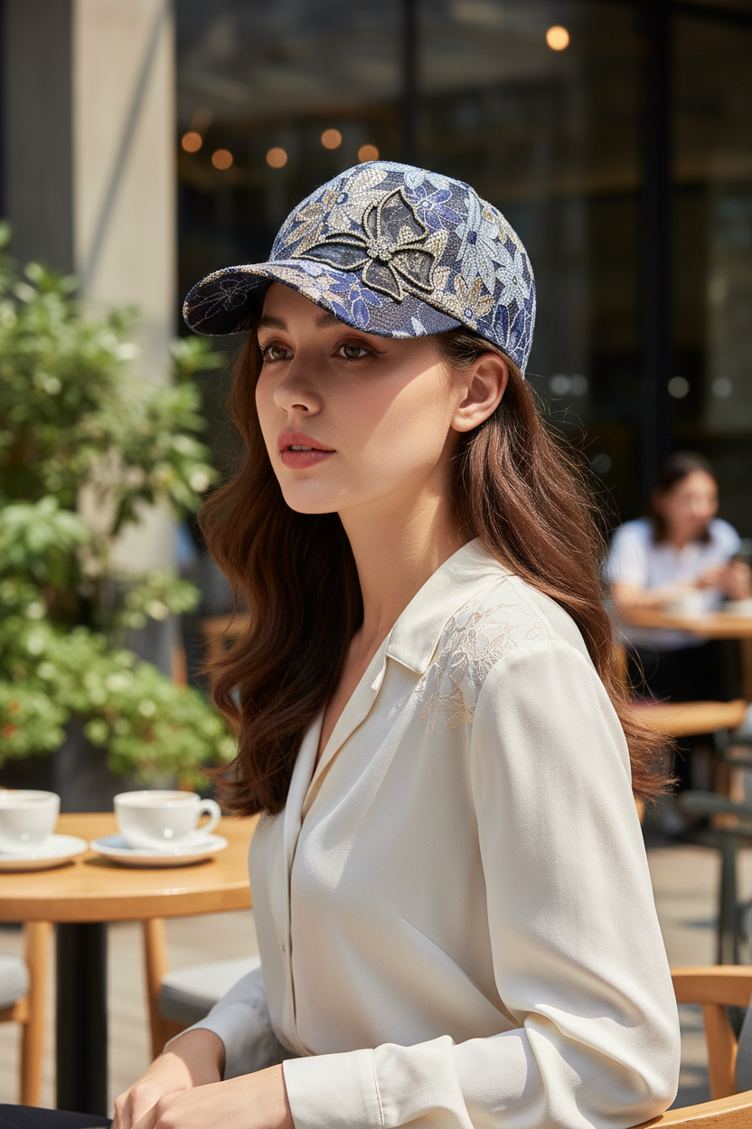Glendale Floral Baseball Cap – Adjustable Adult