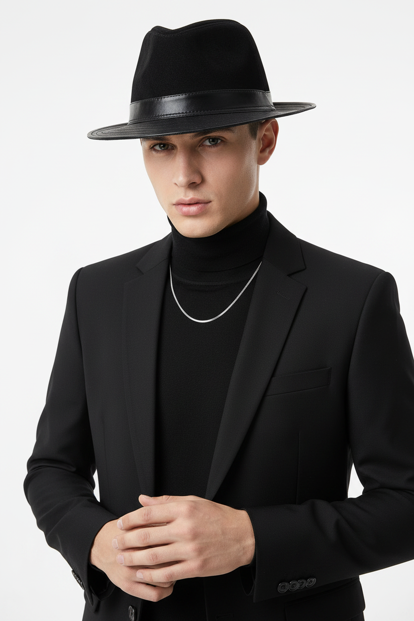 Lowry Genuine Sheepskin Leather Bucket Hat