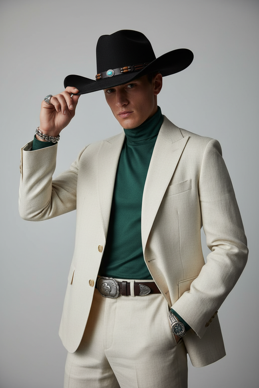 Colbert Western Woolen Hat | Cowboy Sun Hat