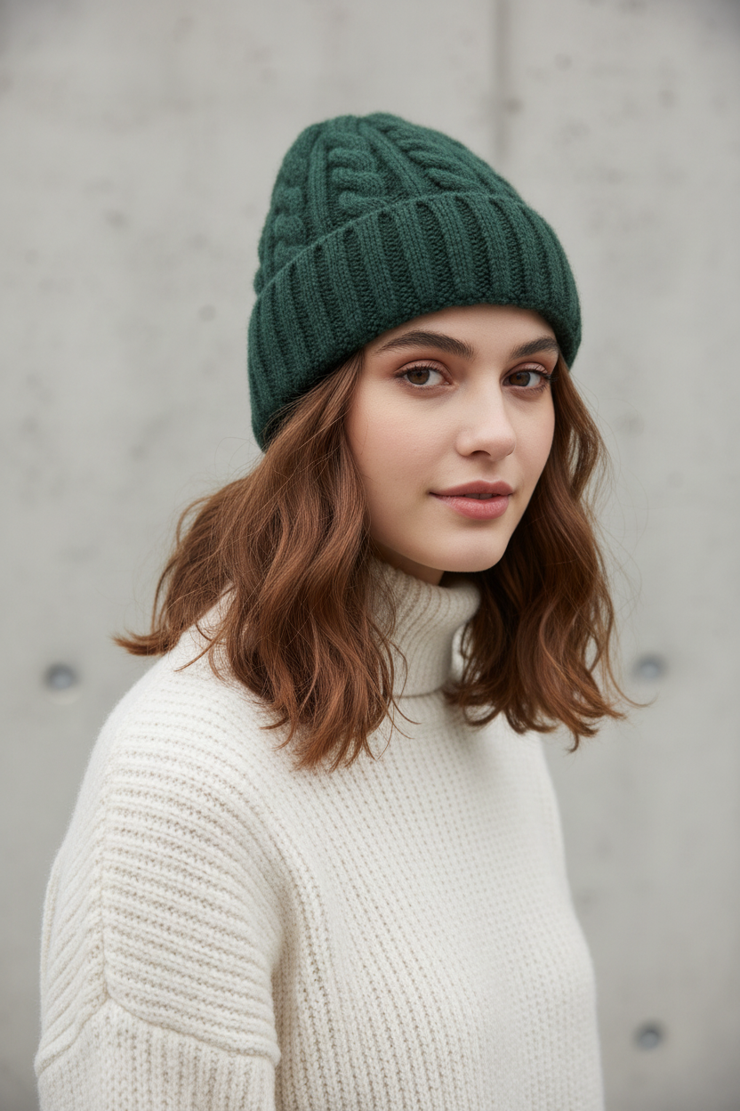 Clyde Acrylic Knit Beanie Hat
