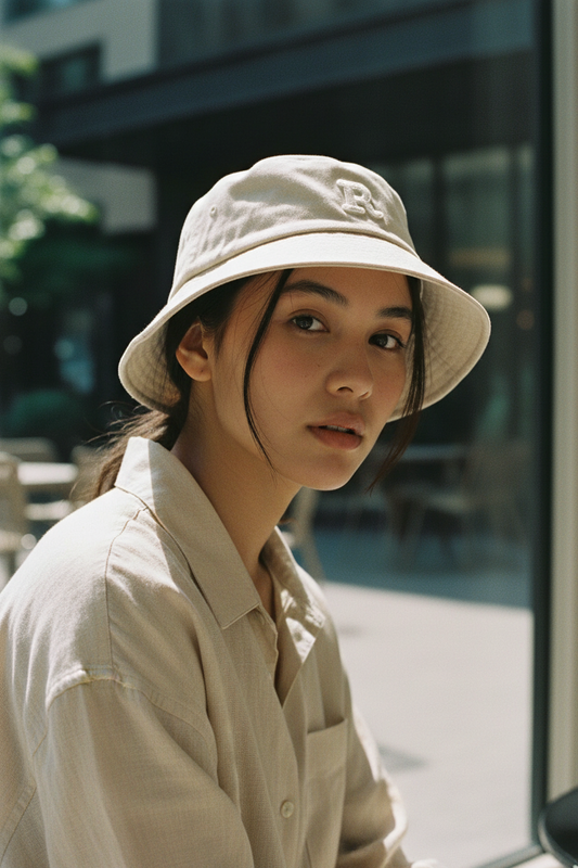 R Unisex Cotton Bucket Hat – Sun Protection