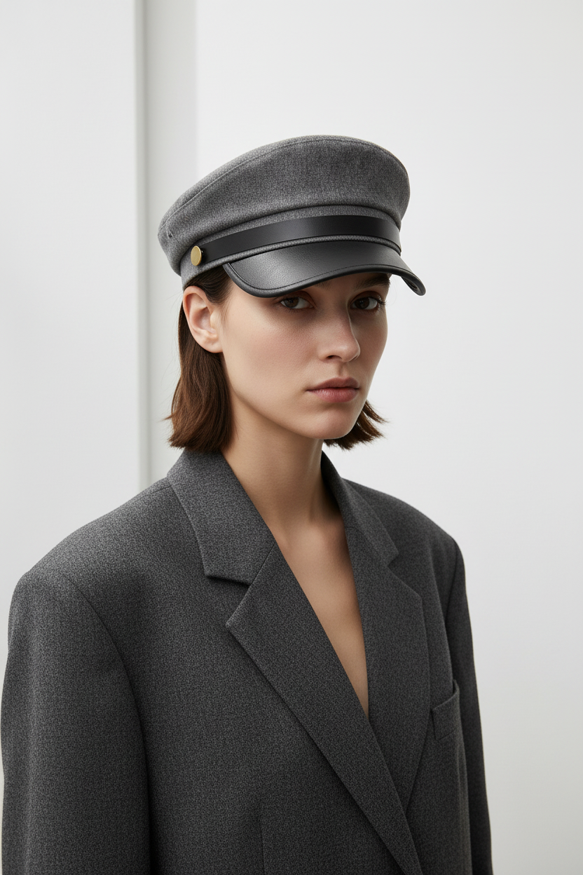 TheCapSpot - Aubrey Flat Top Sailorcap