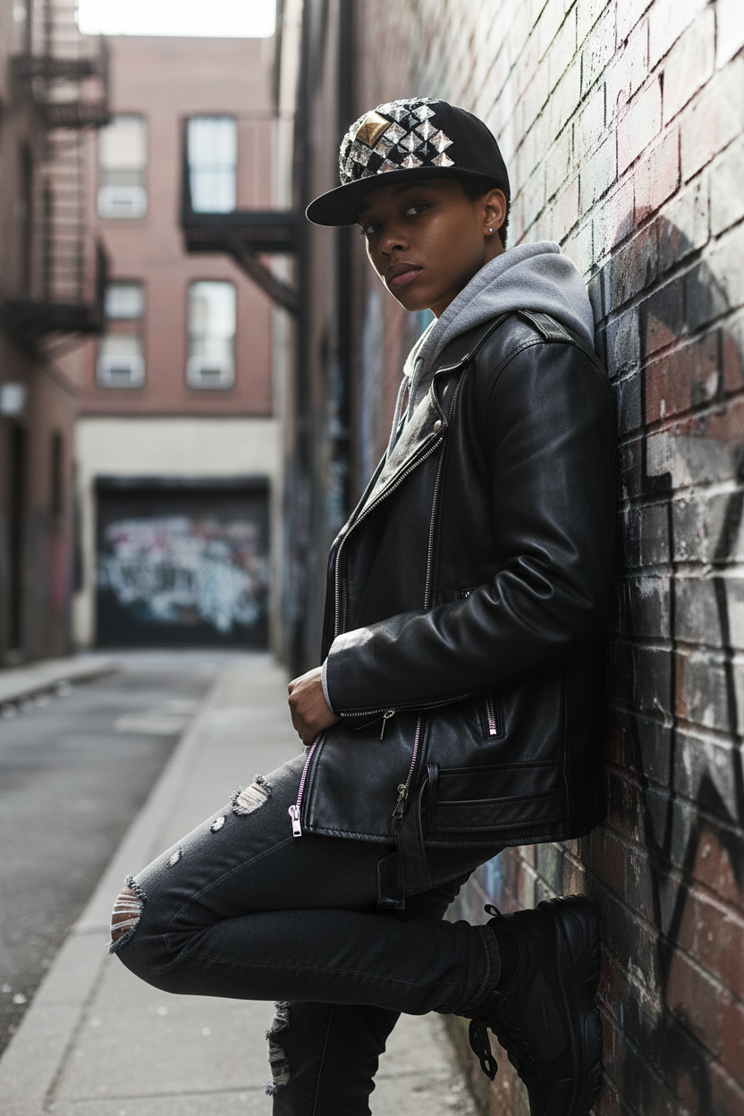 Shakur Black Diamond Rivet Baseball Cap