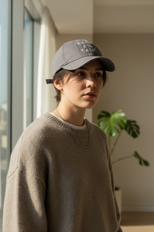 Faith Cotton Baseball Cap – Adjustable UV Protection