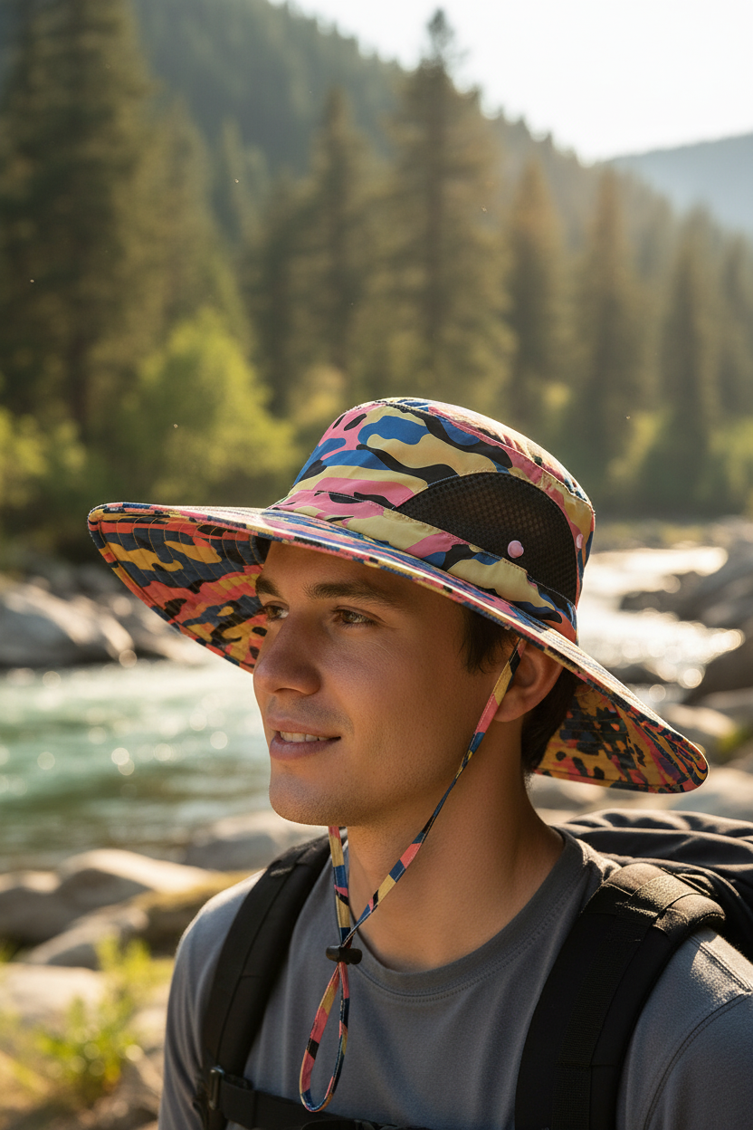 Dayton Camouflage Bucket Hat, Quick-Dry Adjustable