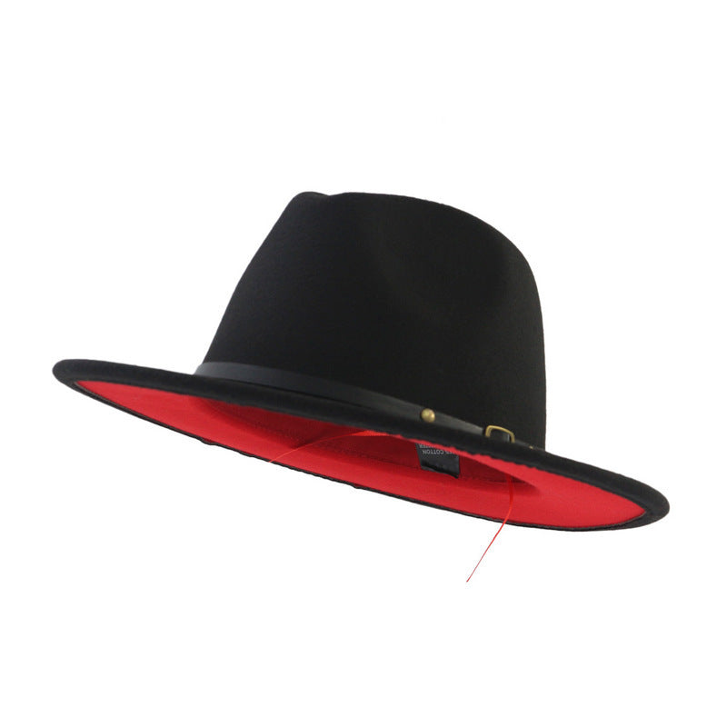 Marcy Wool Felt Bell-Shaped Top Hat, Large Brim (Unisex)