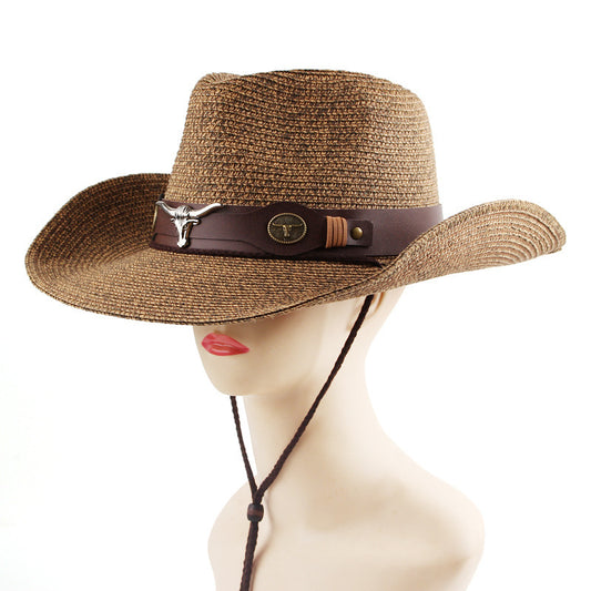TheCapSpot - Bull Straw Cowboy Hat