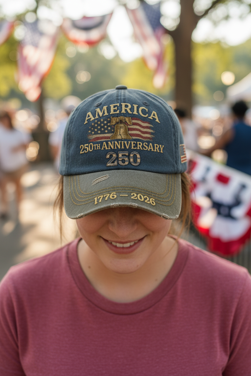 USA 250th Anniversary Cotton Baseball Cap
