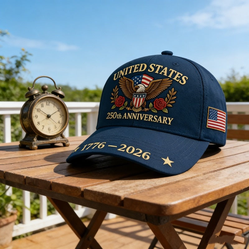 250th Anniversary Baseball Cap Embroidered Sun Hat