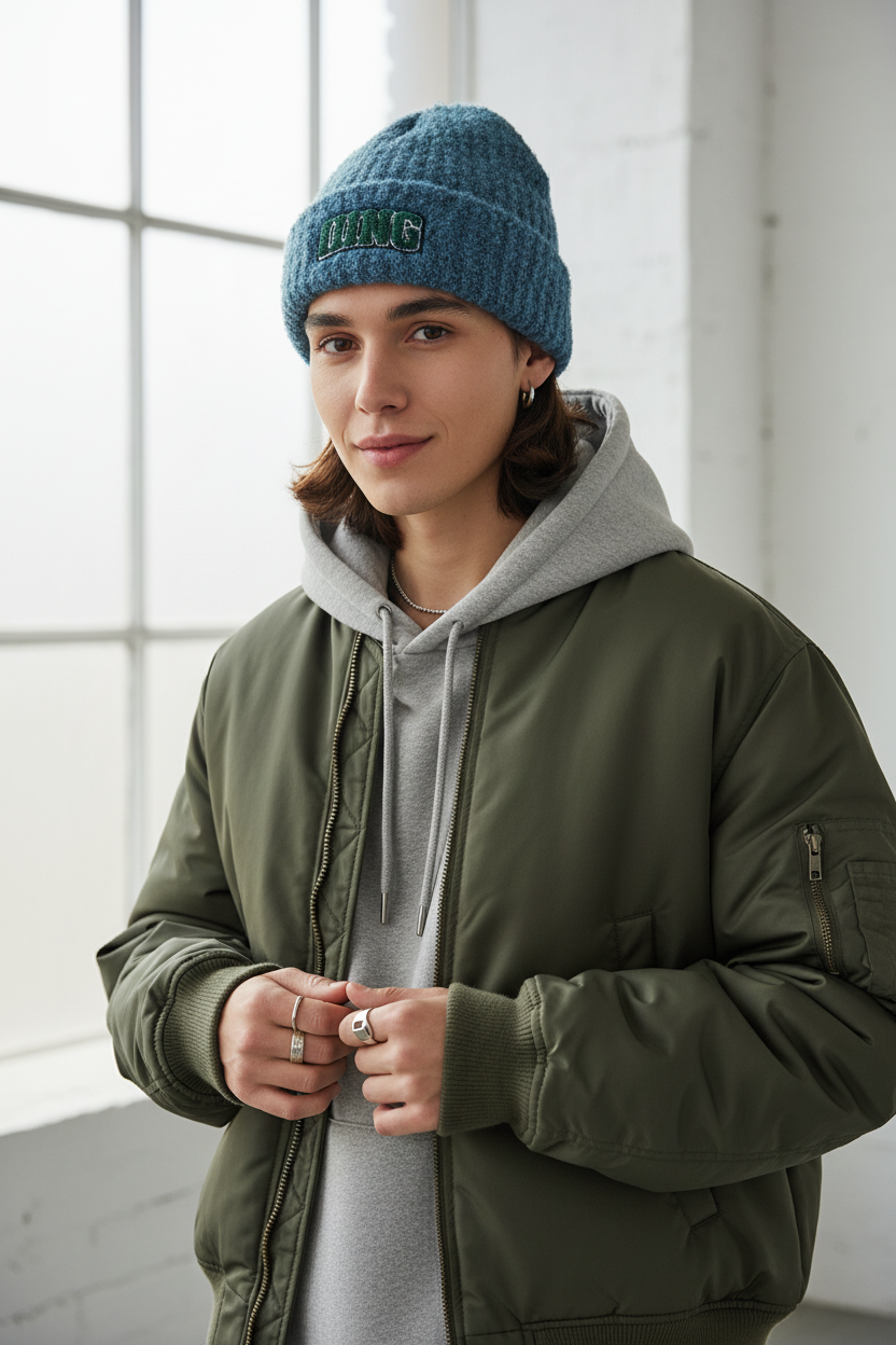 Woodlands Wool Blend Unisex Stocking Cap