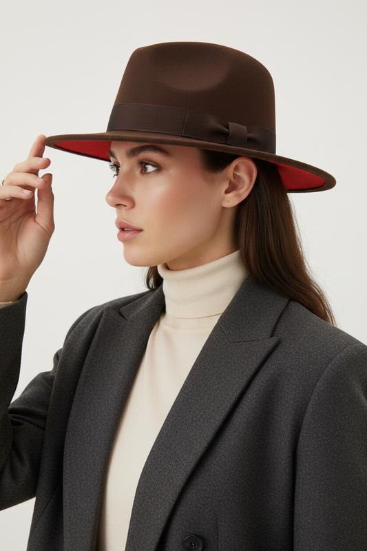 Nashville Modern Flat Brim Fedora Hat