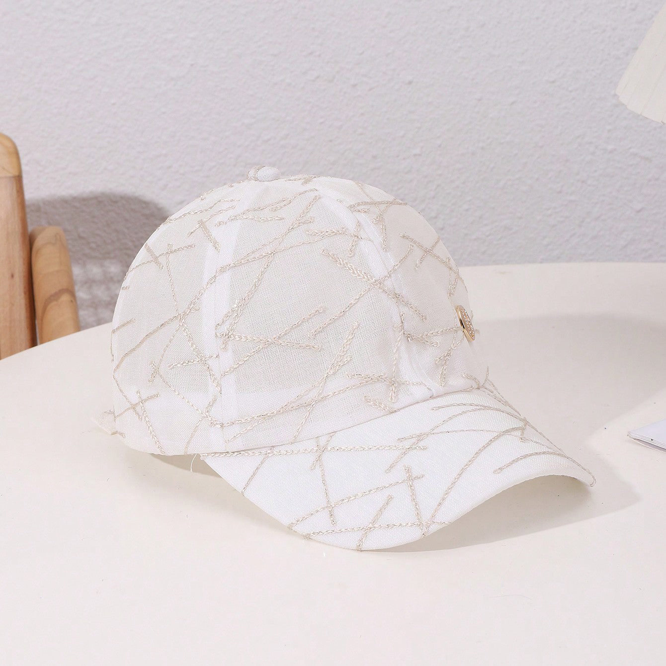 TheCapSpot - Cosby Silk Texture Rhinestone Baseball Cap