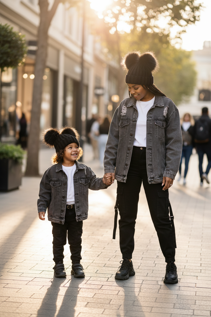 Parent-Child Matching Acrylic Knit Hats | Baby & Adult Caps
