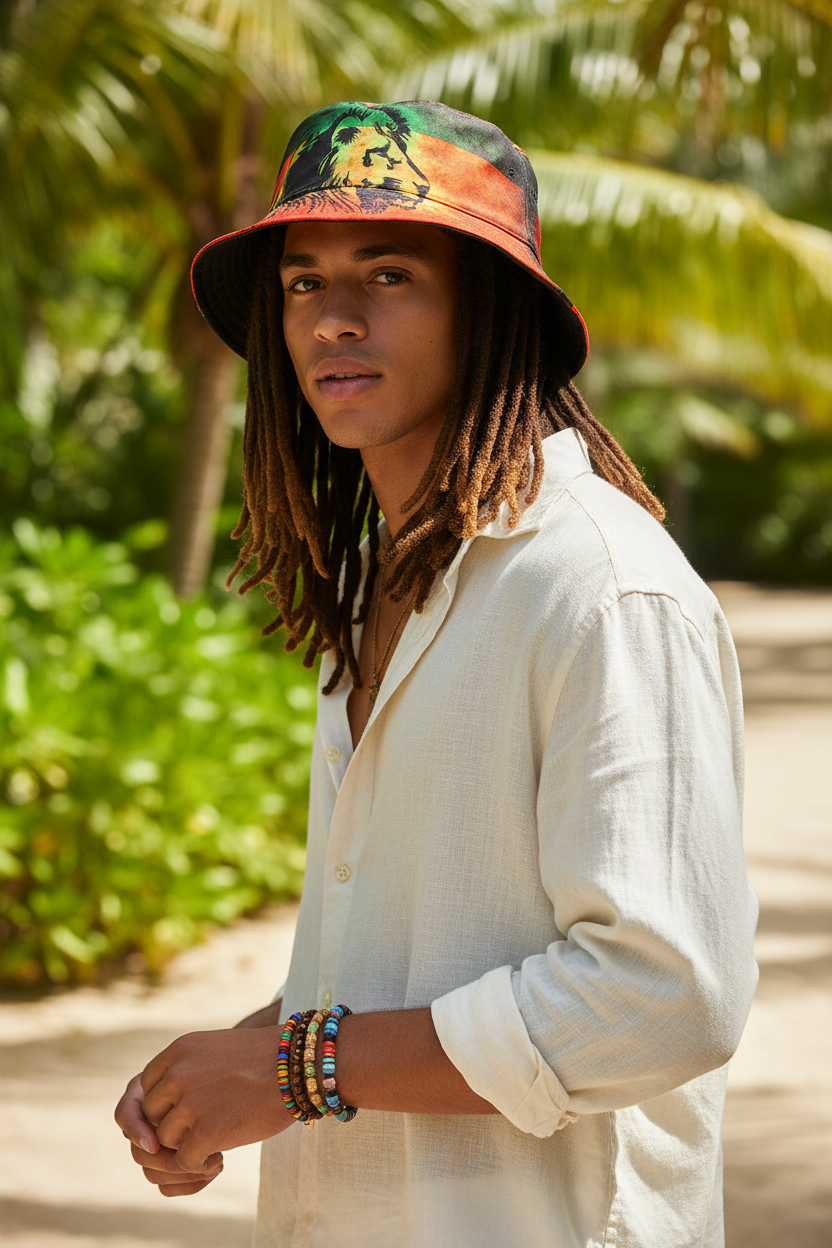 Bayou Graphic Polyester Bucket Hat with UV Protection