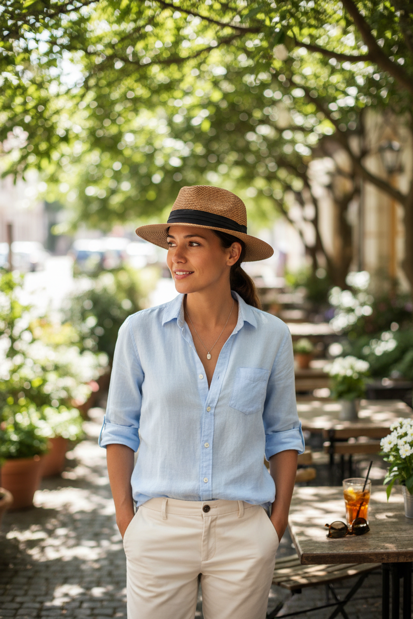 Stevenson Straw Sun Hat – Unisex One Size