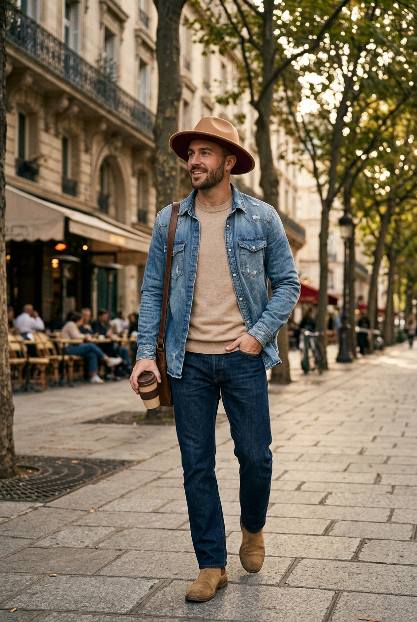Shelton Wool Blend Flat Brim Fedora Hat