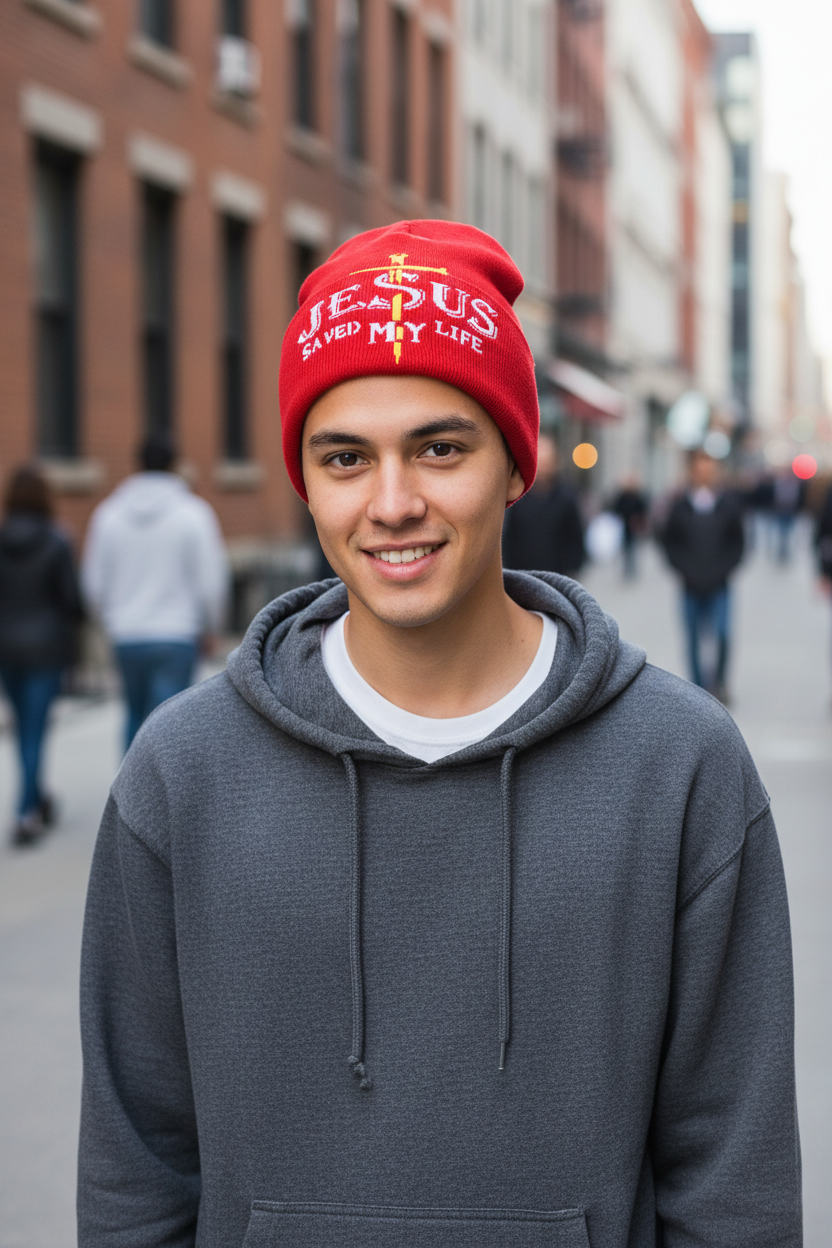 Jacquard Simply Blessed Cotton Baseball Cap, Adjustable