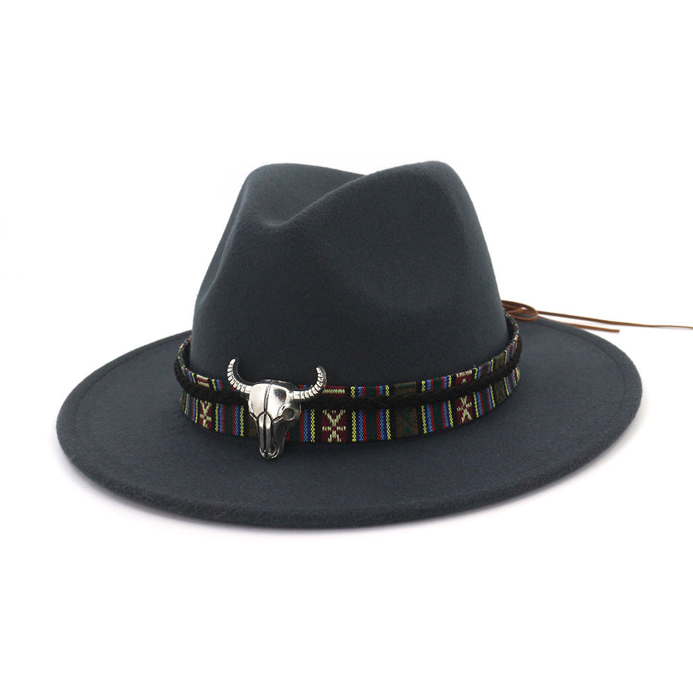 TheCapSpot - Woodlands Fedora W/Bull