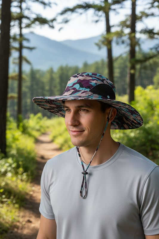 Dayton Camouflage Bucket Hat, Quick-Dry Adjustable