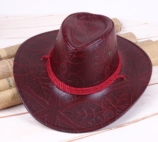 The CapSpot - Leather Straw Hat