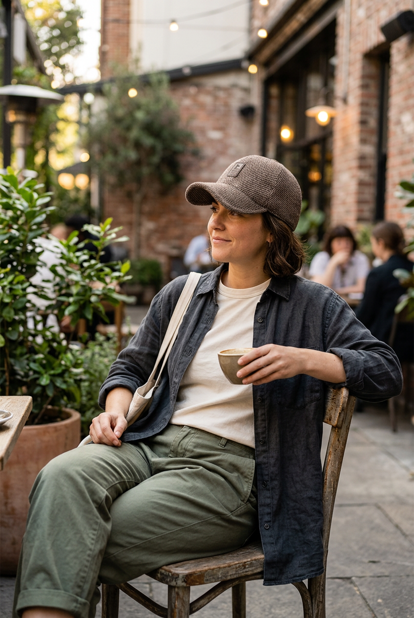 Tennyson Wool Felt Baseball Cap – Adjustable, Short Brim